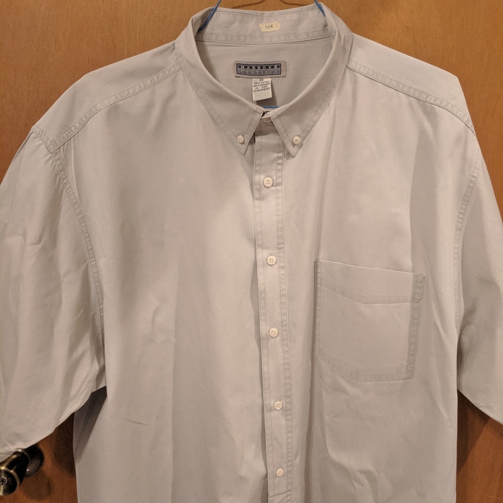 Harbour Classics Short Sleeve Beige Shirt S 2X